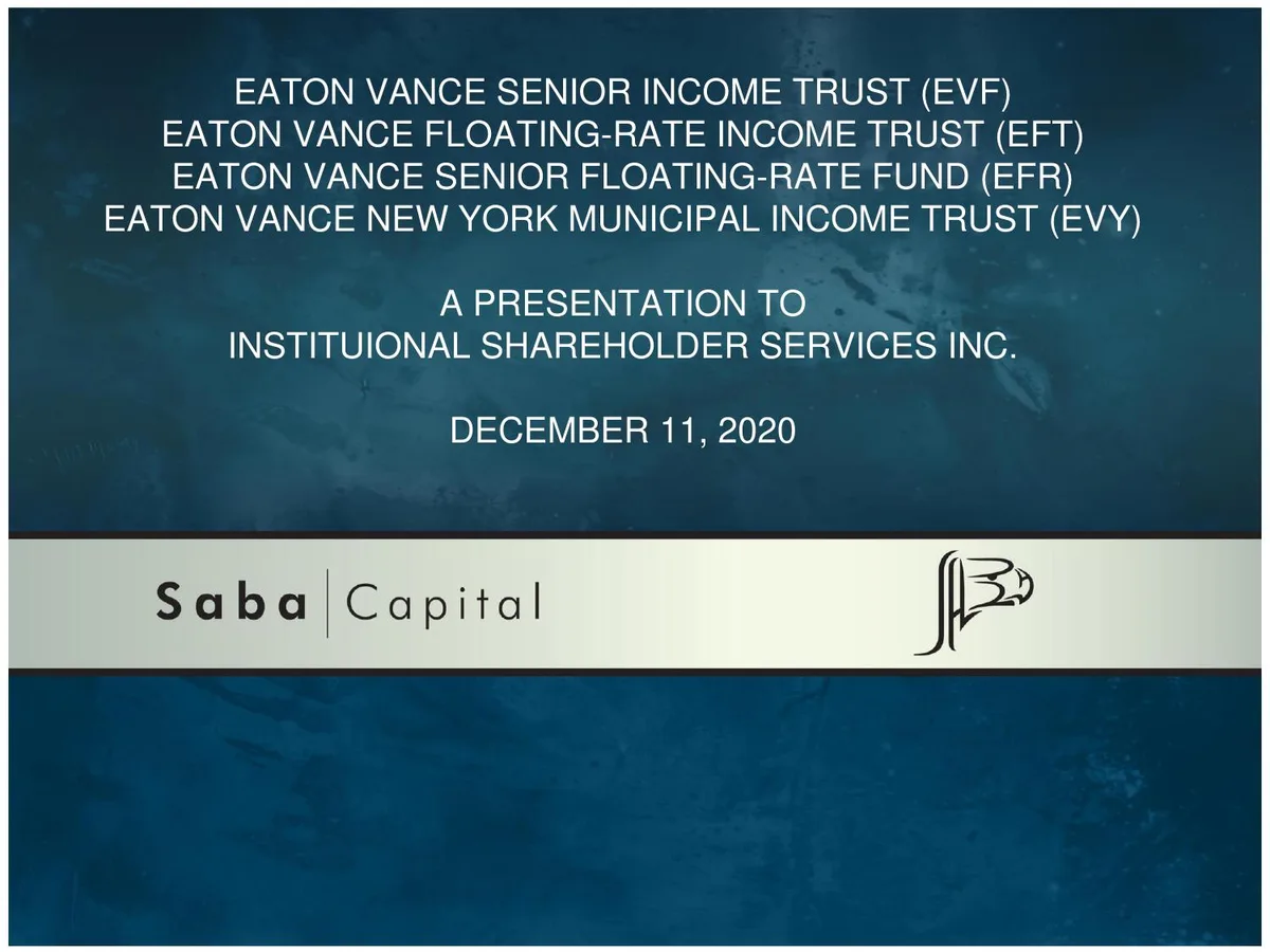 Saba Eaton Vance Presentation December 2020 · slide 1