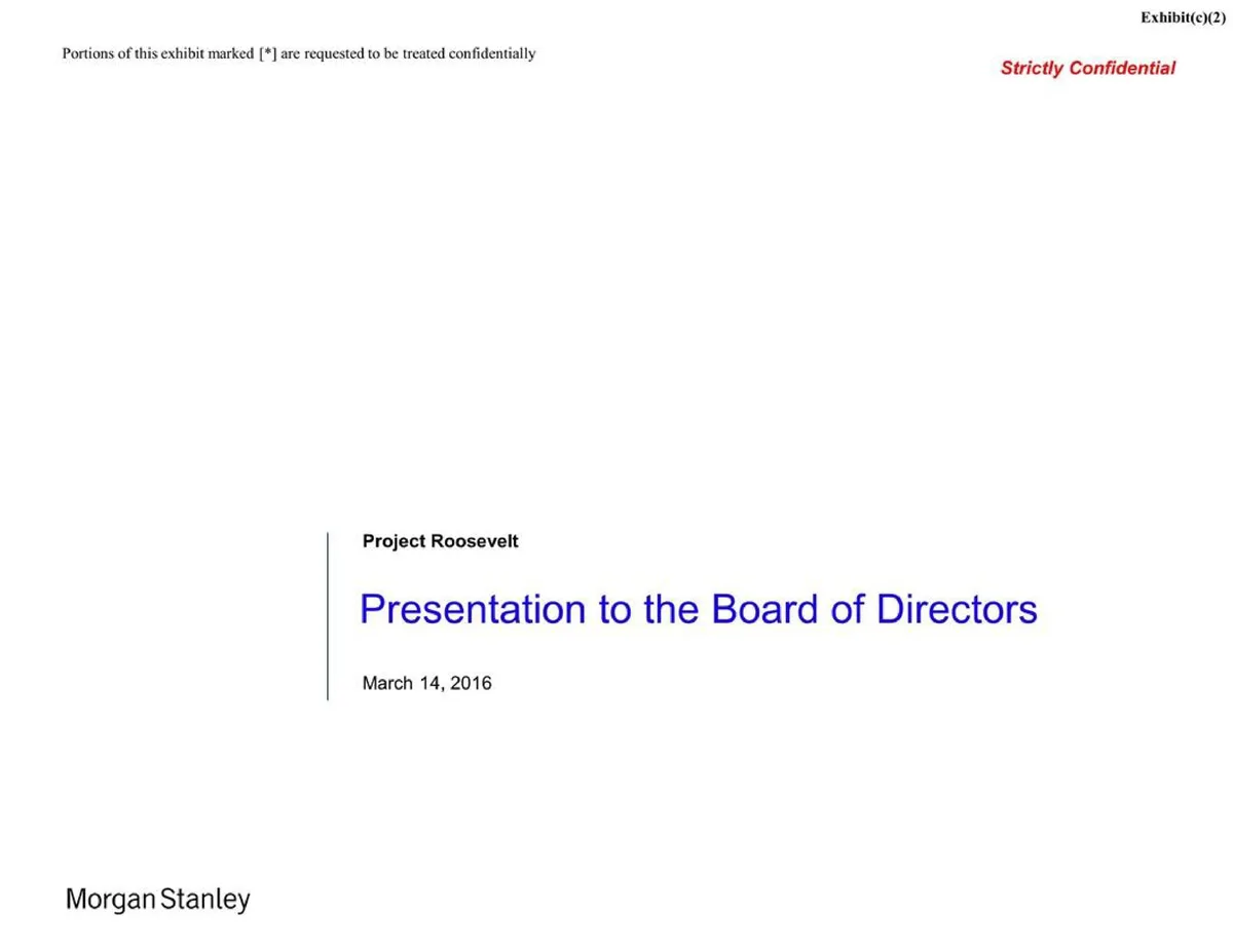 Morgan Stanley | Investment Banking Pitch Book | 35 slides · slide 1