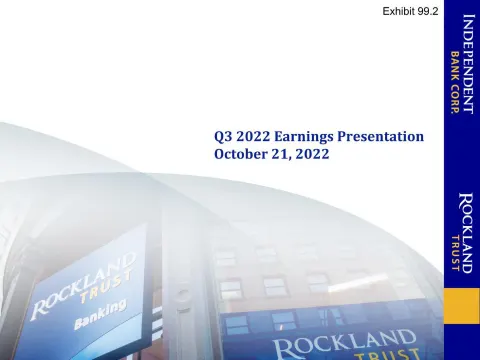 Independent Bank Corp | Results Presentation Deck | 14 slides