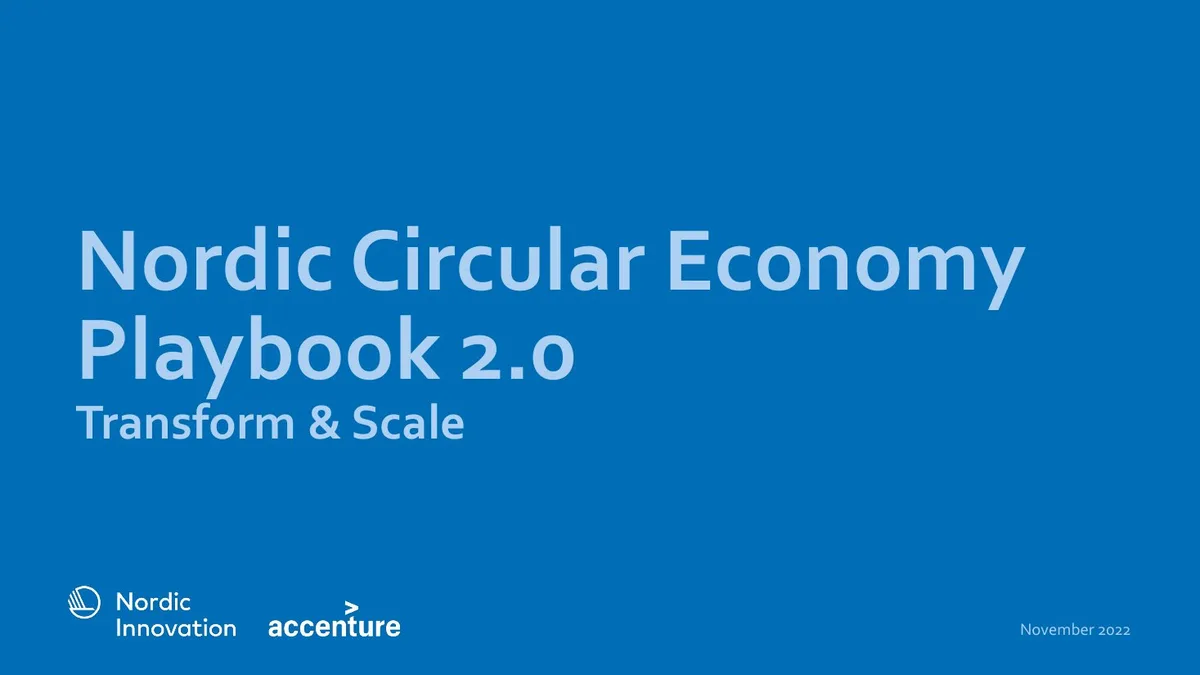 Nordic Circular Economy Playbook 2.0 · slide 1