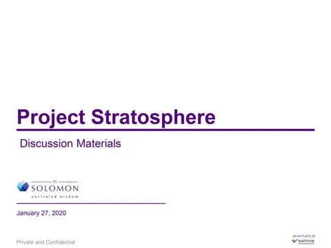 61 IBD presentation 2020 Stein Mart Inc PJ Solomon 1