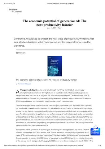 The economic potential of Generative AI in Norway
