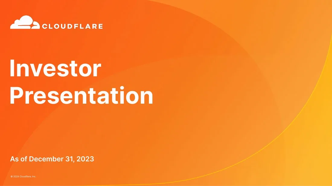 2023 Q4 Investor Presentation · slide 1