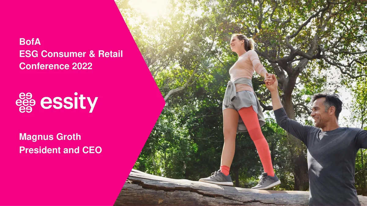 Essity | ESG Presentation Deck | 21 slides · slide 1