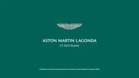 Aston Martin Lagonda | Results Presentation Deck | 28 slides