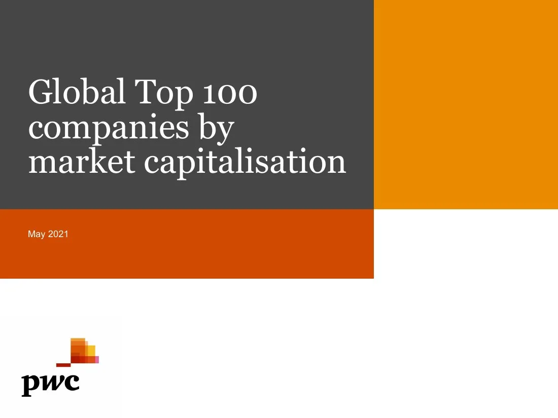 Global Top 100 companies by market capitalisation · slide 1