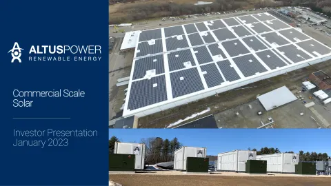 Altus Power | Investor Presentation Deck | 9 slides