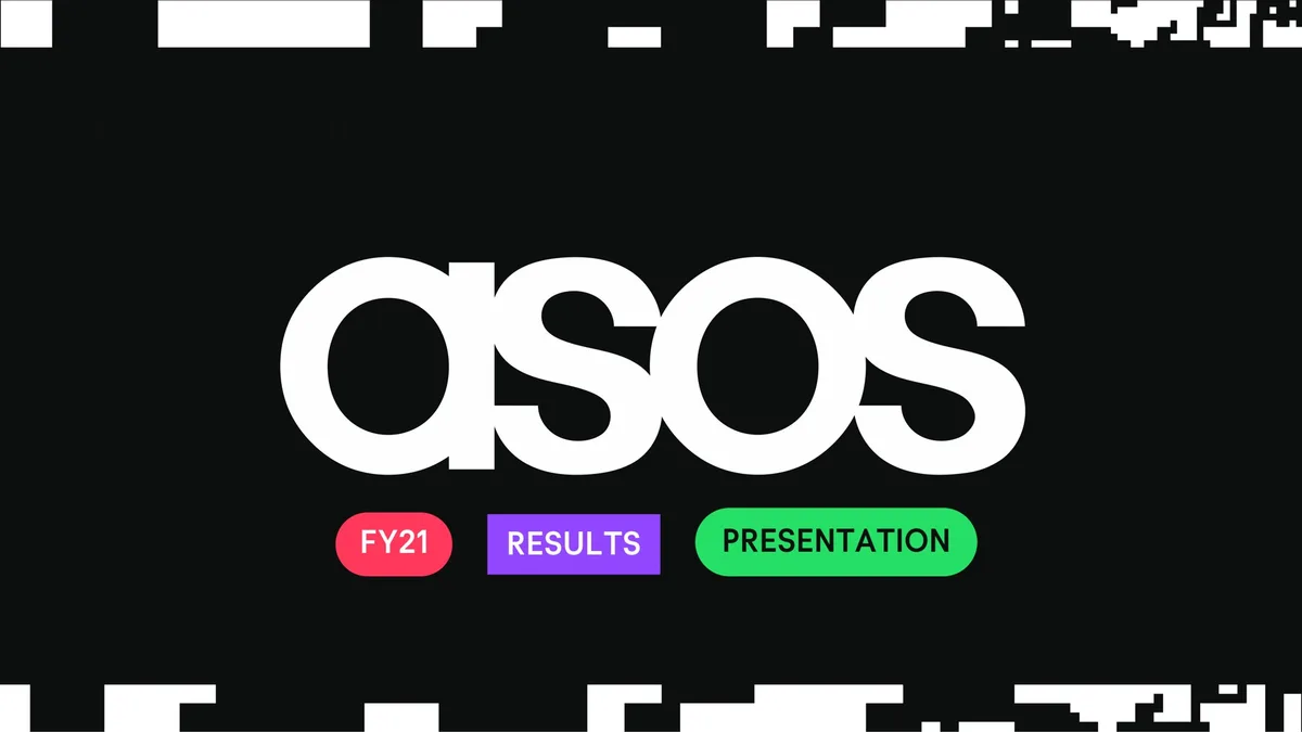 Asos | Results Presentation Deck | 38 slides · slide 1