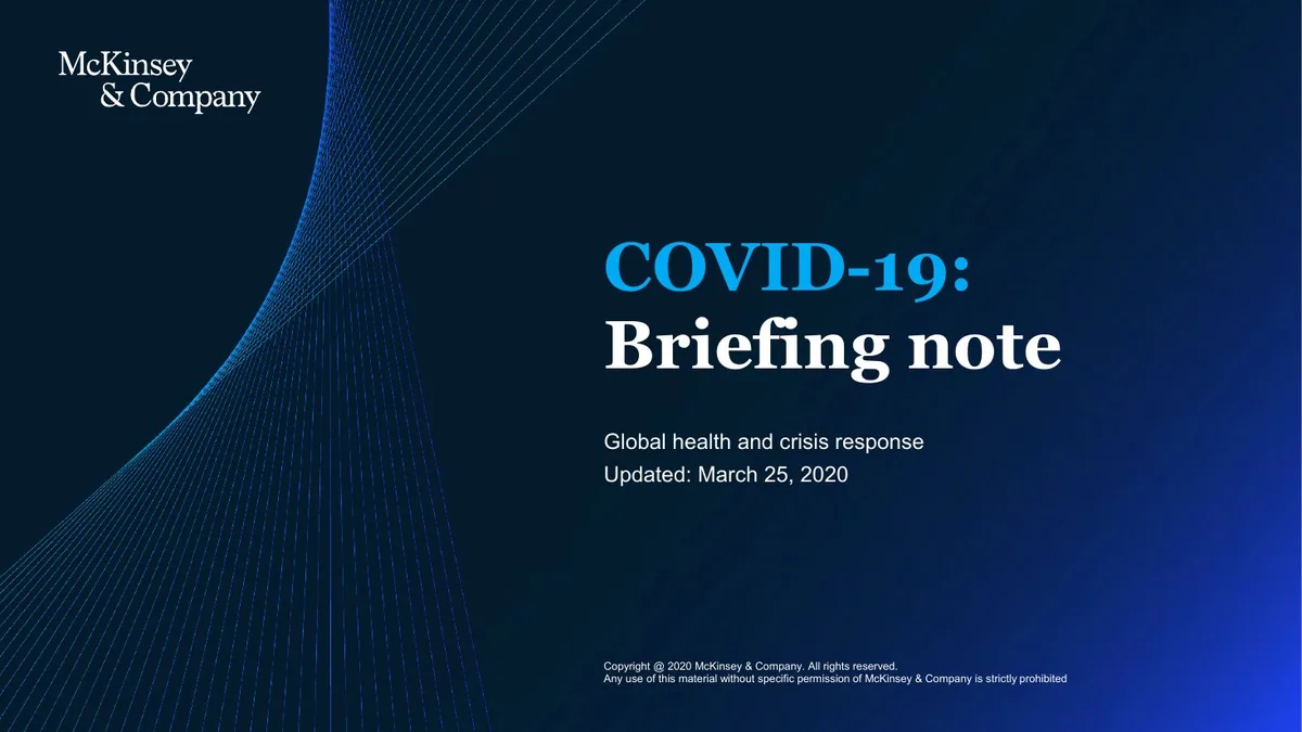 COVID-19: Briefing Note · slide 1