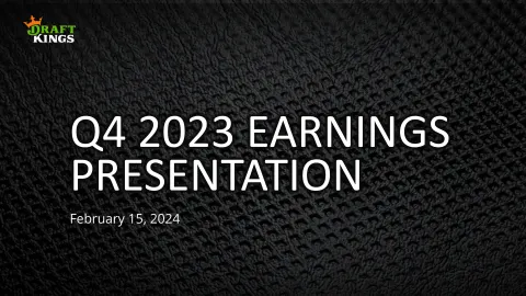 DraftKings | Results Presentation Deck | 23 slides