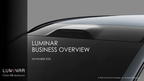 Luminar | Investor Presentation Deck | 42 slides