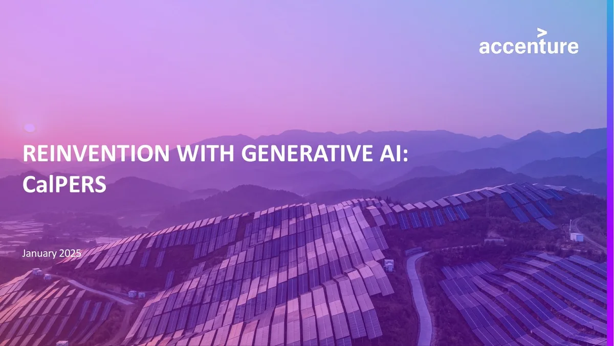REINVENTION WITH GENERATIVE AI: CalPERS · slide 1