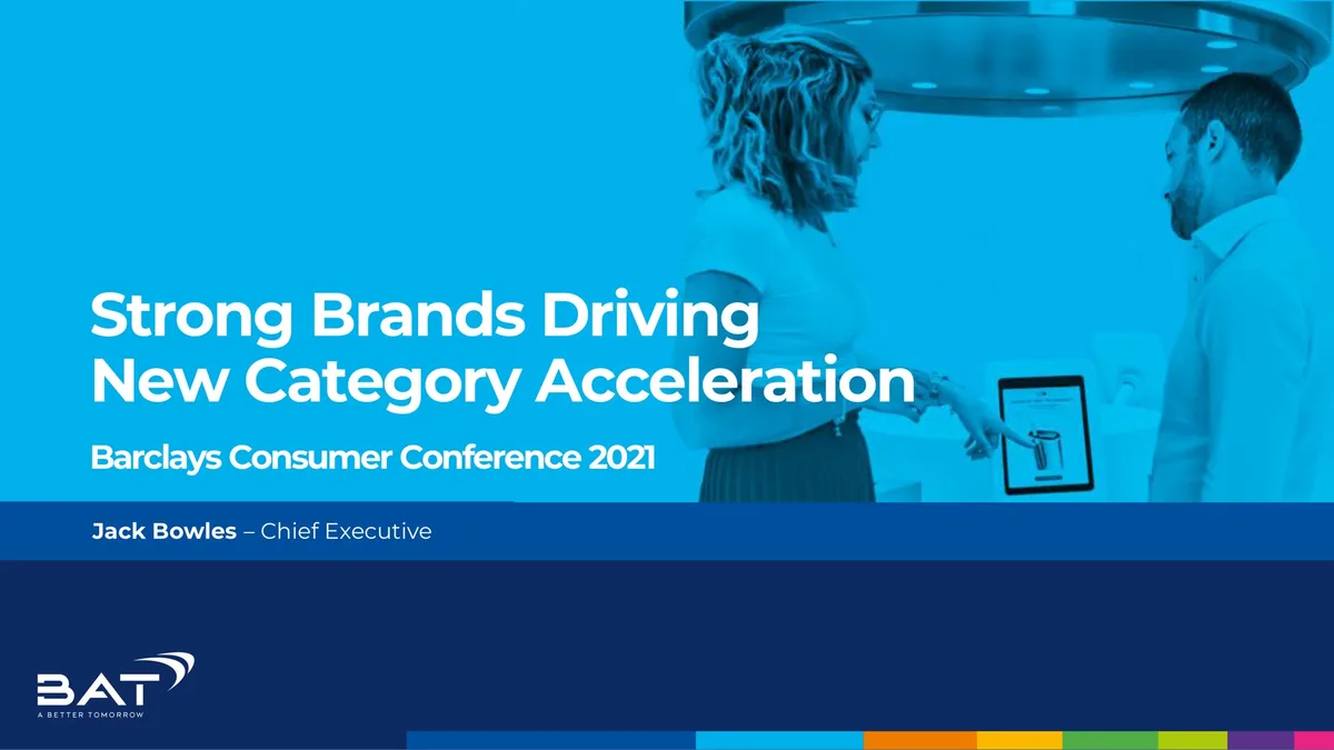 BAT | Investor Conference Presentation Deck | 13 slides · slide 1
