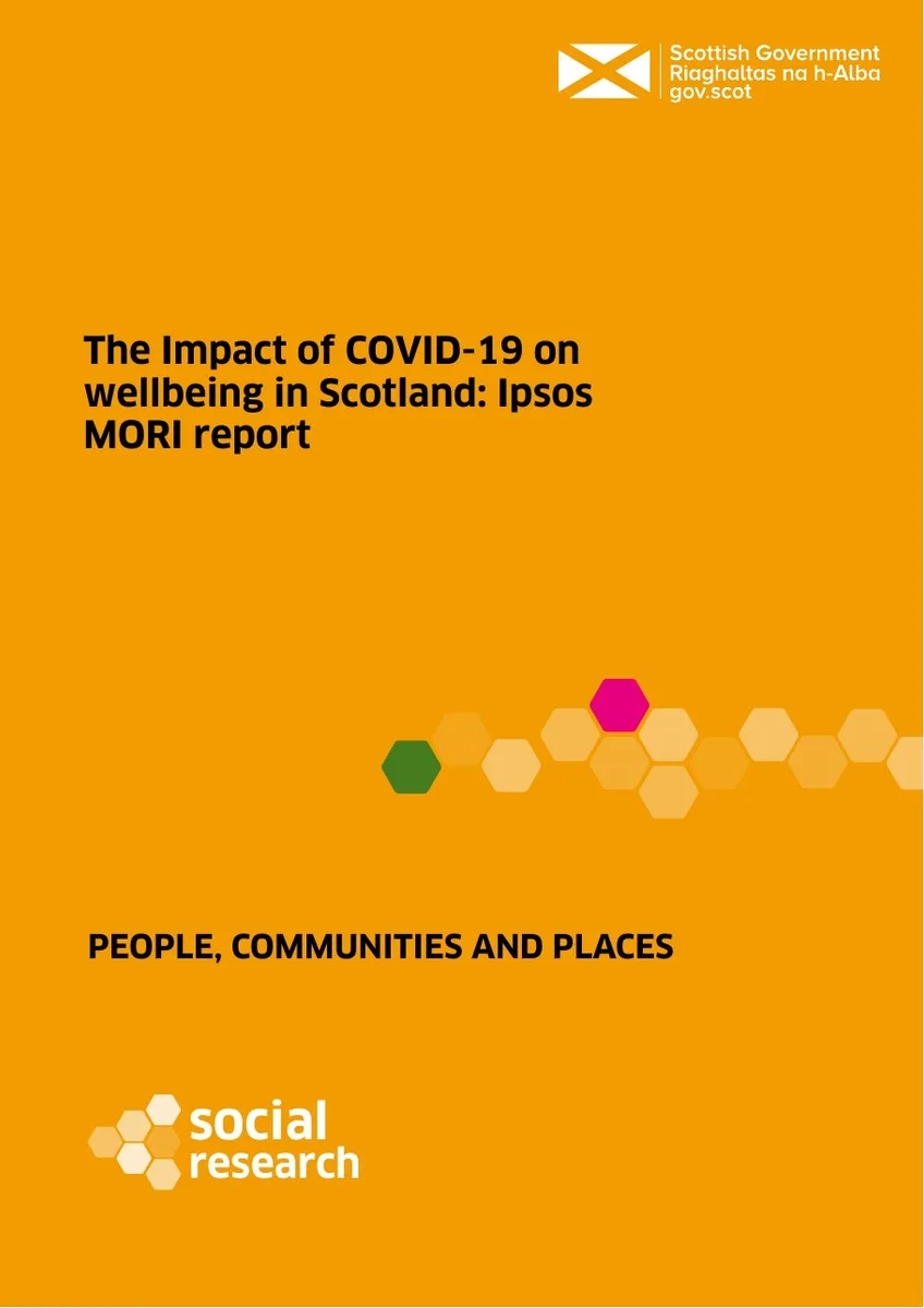 impact covid 19 wellbeing scotland ipsos mori report · slide 1