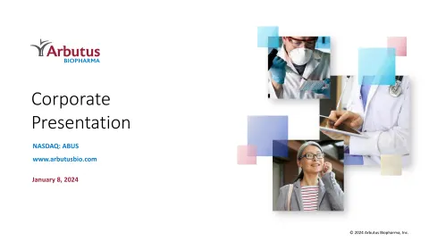Arbutus Biopharma | Investor Presentation Deck | 26 slides