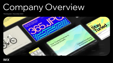 Wix | Investor Presentation Deck | 28 slides