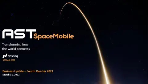 AST SpaceMobile | Results Presentation Deck | 13 slides, p01