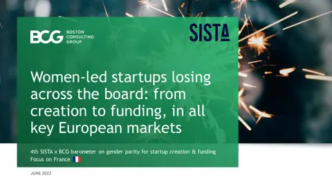 Women-led startups losing across the board: from creation to funding, in all key European markets