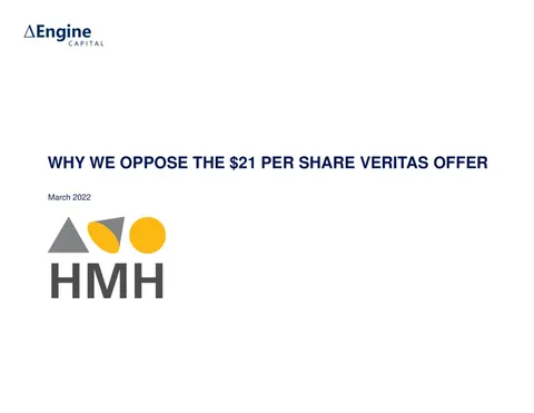 Engine Capital Houghton Mifflin Harcourt Presentation March 2022