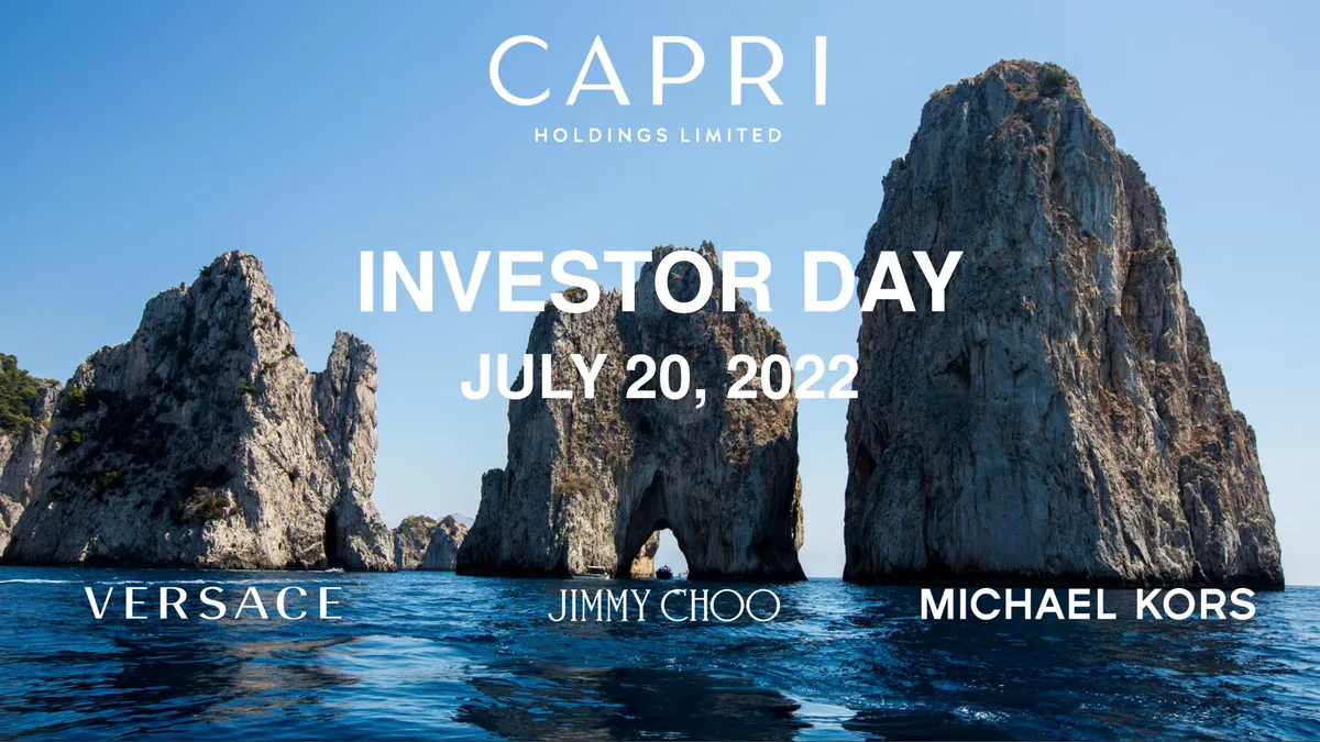 Features the Faraglioni rock formations in Capri, Italy.