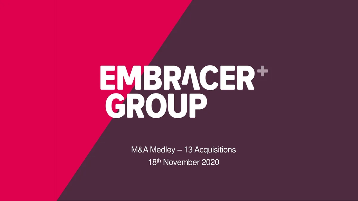 Embracer Group | Mergers and Acquisitions Presentation Deck | 31 slides · slide 1