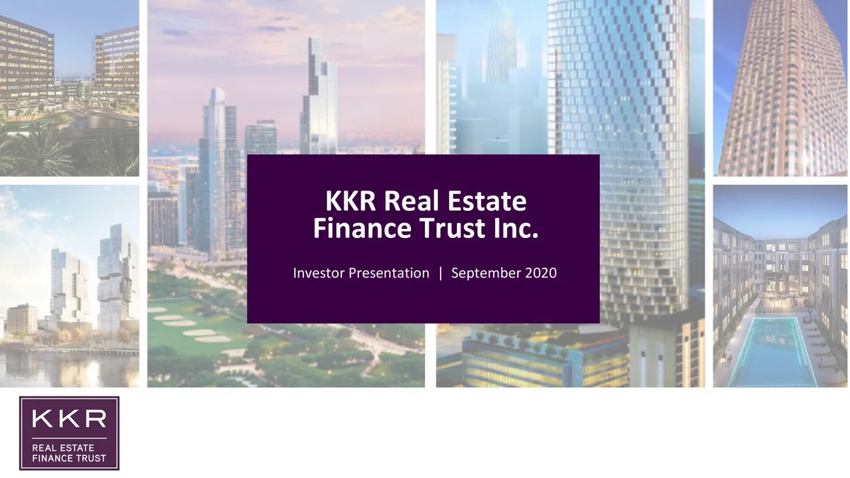 KKR Real Estate Finance Trust | Investor Presentation Deck | 41 slides · slide 1