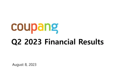 Coupang | Results Presentation Deck | 25 slides