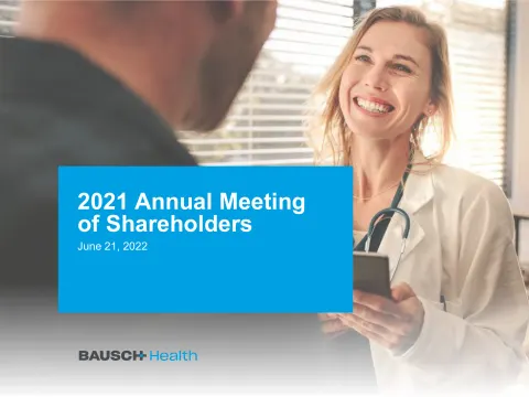 Bausch Health Companies | Shareholder Engagement Presentation Deck | 19 slides
