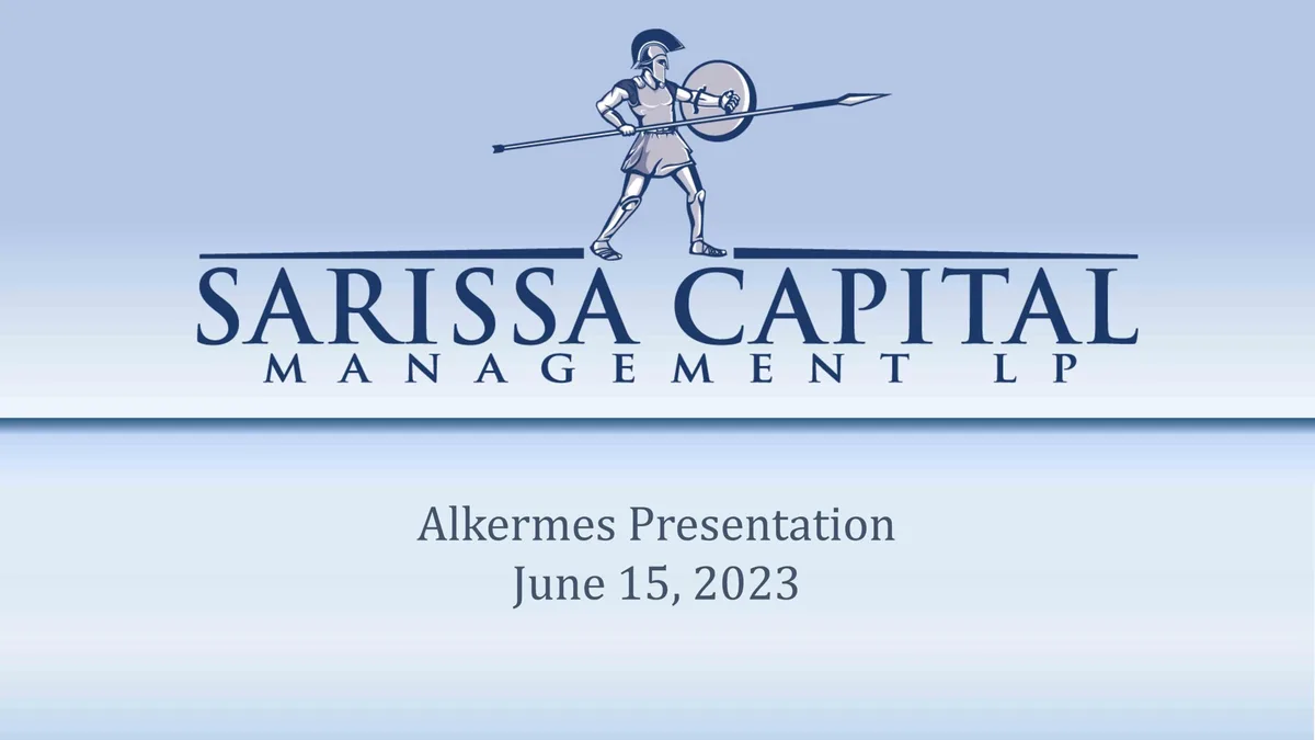 The logo features a Spartan warrior, which is the namesake of the firm (a sarissa is a long spear used by Macedonian phalanxes).