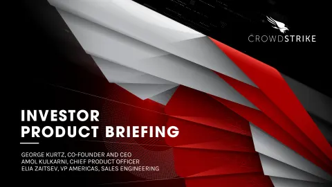 Crowdstrike | Investor Day Presentation Deck | 23 slides