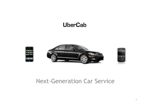 Uber | Start Up Pitch Deck | 25 slides
