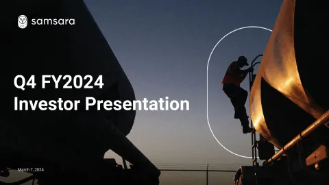 Samsara | Investor Presentation Deck | 25 slides