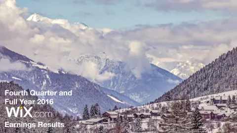 Wix | Results Presentation Deck | 20 slides