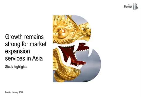 Growth remains strong for market expansion services in Asia