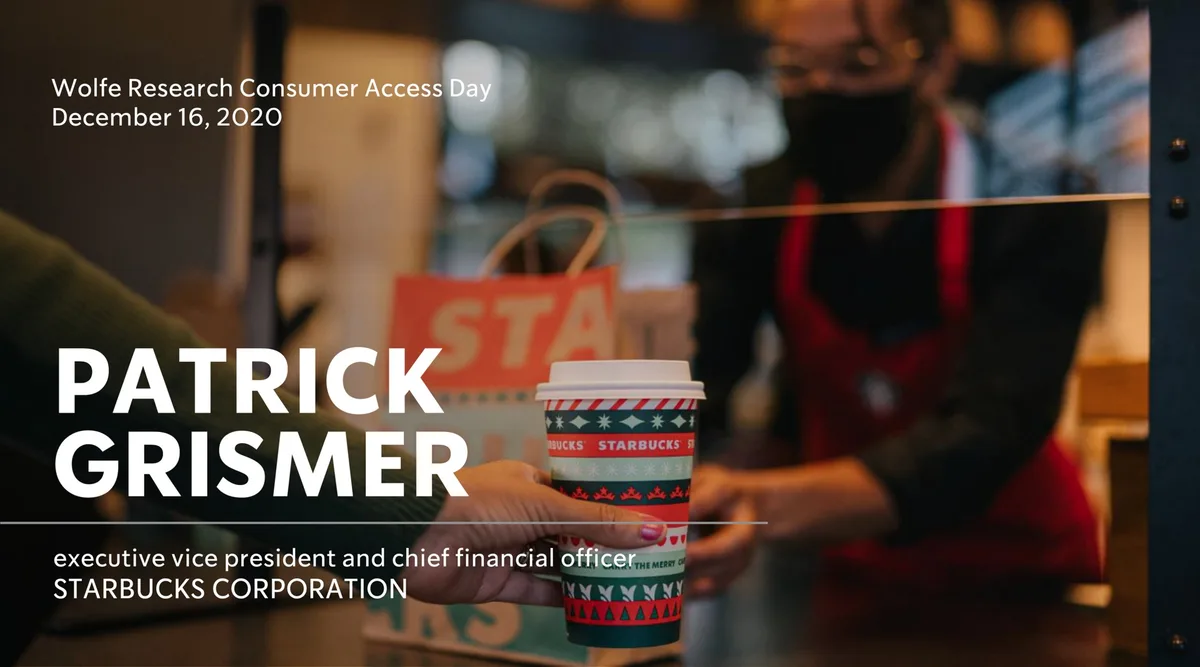 Starbucks | Investor Conference Presentation Deck | 7 slides · slide 1