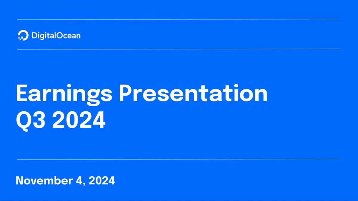 DigitalOcean | Results Presentation Deck | 25 slides · slide 1