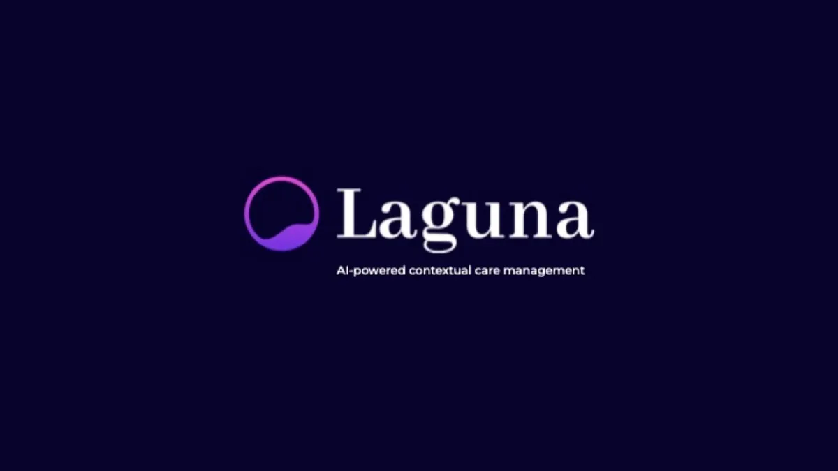 AI startup Laguna Health pitch deck for $15 million Series A · slide 1