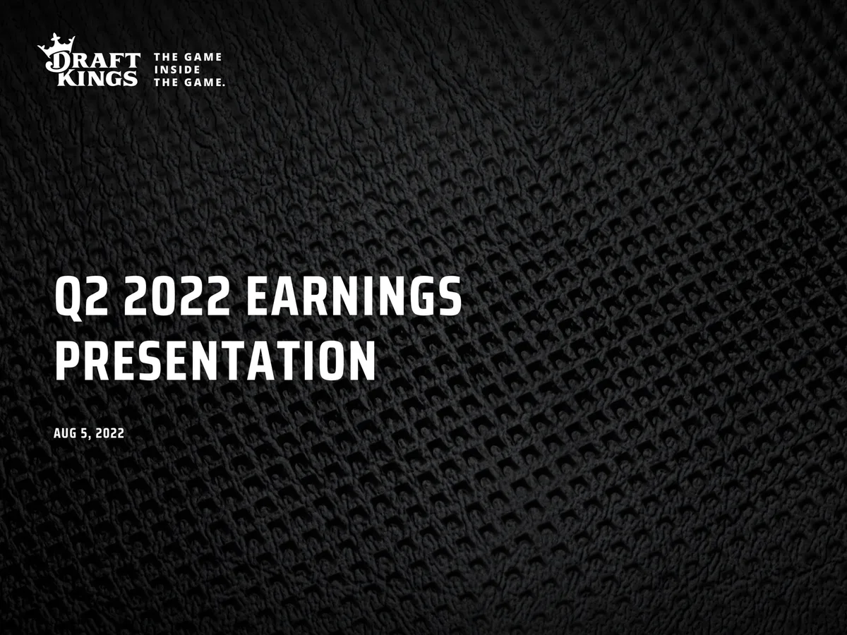 DraftKings | Results Presentation Deck | 11 slides · slide 1