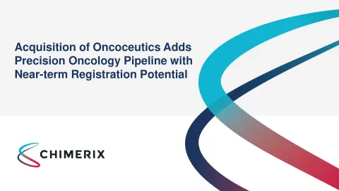 Chimerix | Mergers and Acquisitions Presentation Deck | 26 slides