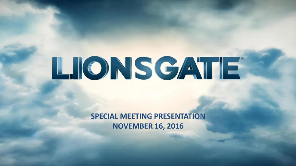 Lionsgate | Mergers and Acquisitions Presentation Deck | 15 slides · slide 1