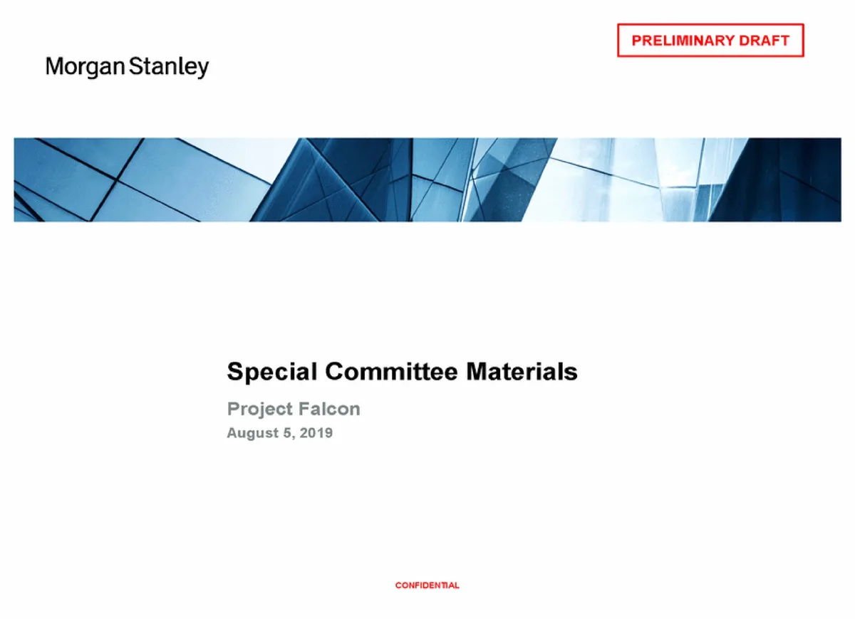 Morgan Stanley | Investment Banking Pitch Book | 36 slides · slide 1