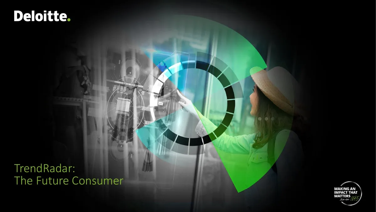 Includes Deloitte branding and 'Making an impact that matters' tagline.