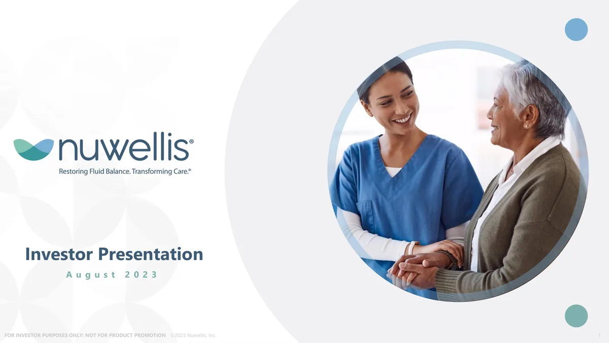 Nuwellis | Investor Presentation Deck | 29 slides · slide 1