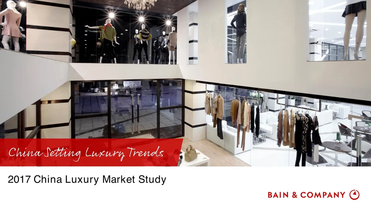 2017 China Luxury Market Study · slide 1
