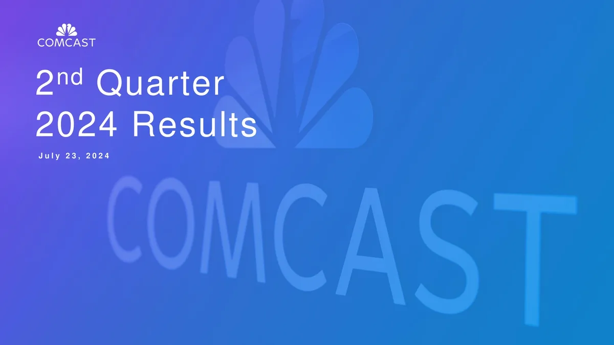 Comcast | Results Presentation Deck | 15 slides · slide 1