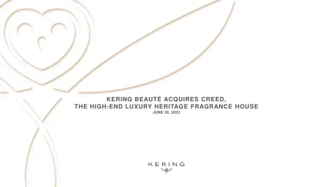 Kering | Mergers and Acquisitions Presentation Deck | 15 slides