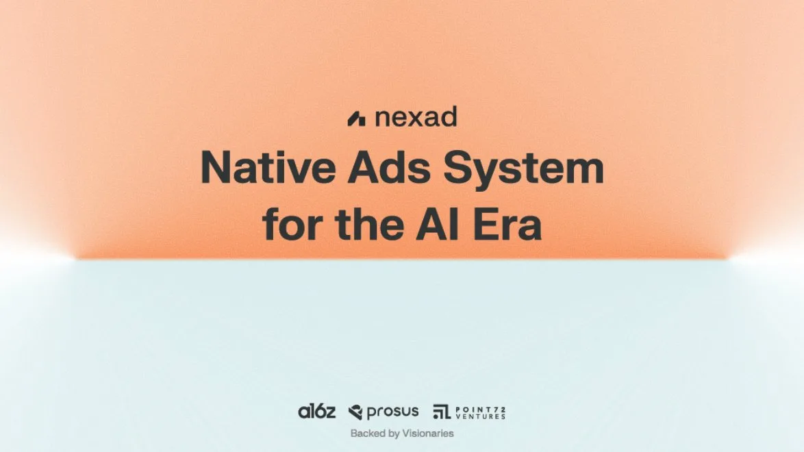Nexad pitch deck: Startup raises $6M to put ads in your AI chats · slide 1