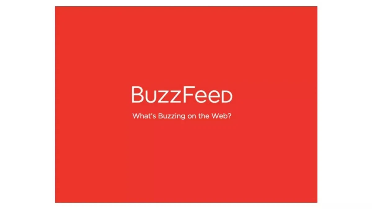 BuzzFeed | Start Up Pitch Deck | 21 slides · slide 1