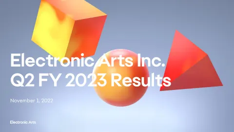 Electronic Arts | Results Presentation Deck | 17 slides