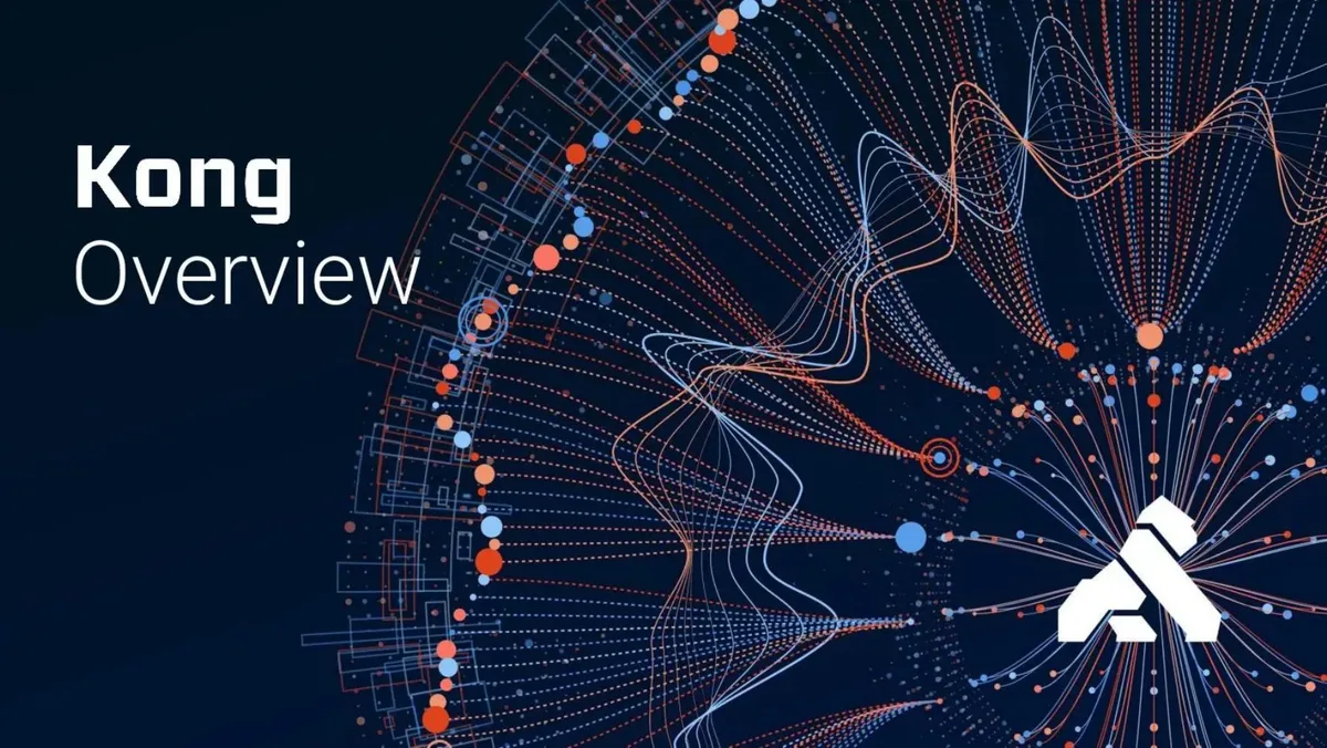 The slide uses a complex, abstract data visualization graphic to represent connectivity or network architecture.